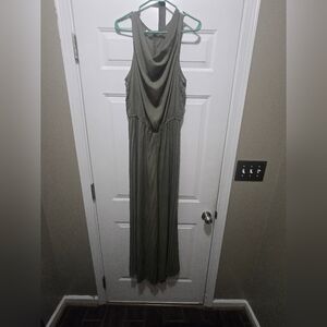 Elegant Olive Green Jumpsuit